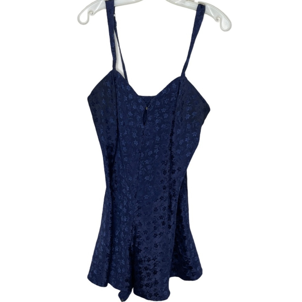 Vintage Cacique Lingerie Teddy Navy‎